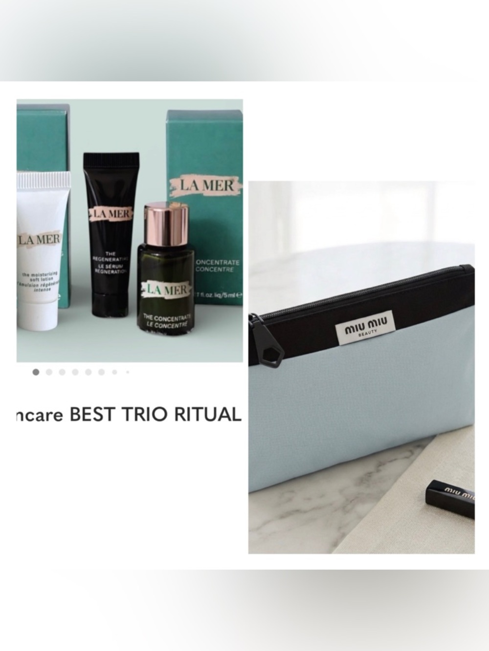 La Mer Trio with Mui Mui beauty bag